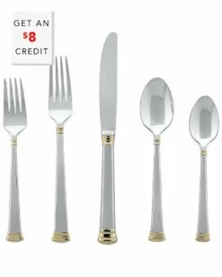 Lenox Eternal 5pc Flatware Set With $8 Credit Home Flatware & Cutlery