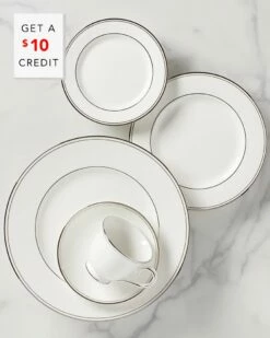 Lenox Federal Platinum 5pc Flatware Set With $10 Credit Home Dinnerware