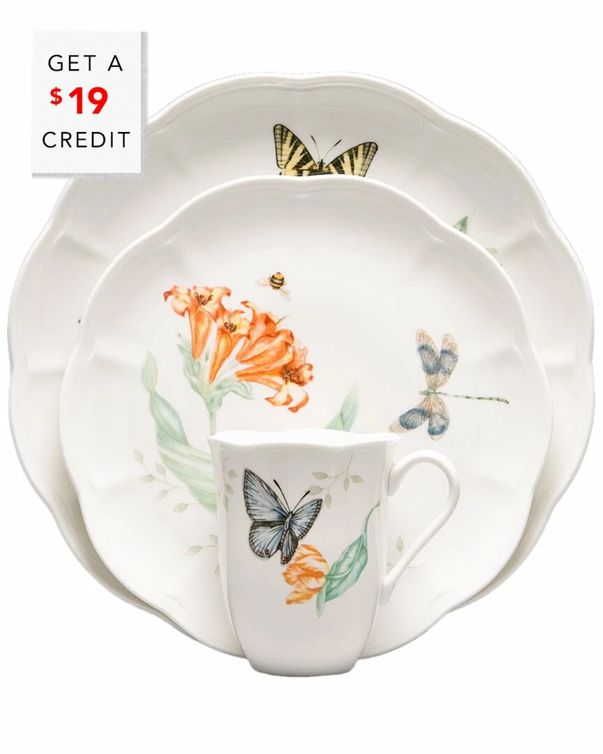 Lenox Butterfly Meadow 18pc Dinnerware Set With $19 Credit Home 3 Lenox Butterfly Meadow 18pc Dinnerware Set With $19 Credit Home