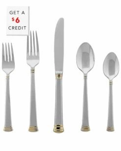 Lenox Eternal 5pc Flatware Set With $6 Credit Home Flatware & Cutlery