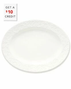 Lenox Opal Innocence 16in Oval Platter With $10 Credit Home Serveware