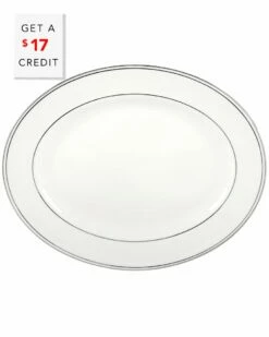 Lenox Federal Platinum 13in Oval Platter With $17 Credit Home Serveware