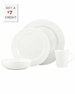 Lenox Tin Can Alley 7 Degree 4pc Place Setting With $7 Credit Home Dinnerware