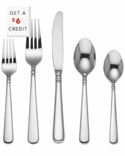 Lenox Pearl Platinum 5pc Place Setting With $6 Credit Home Flatware & Cutlery