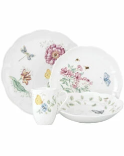 Lenox Butterfly Meadow 4Pc Place Setting Home Dinnerware