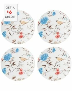 Lenox Sprig & Vine Multi 4pc Accent Plate Set With $6 Credit Home Dinnerware