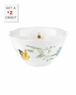 Lenox Butterfly Meadow Rice Bowl With $2 Credit Home Dinnerware