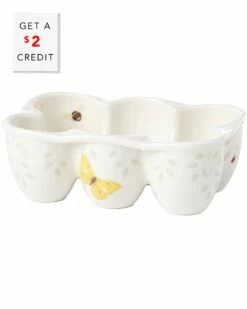 Lenox Butterfly Meadow Egg Tray With $2 Credit Home Serveware