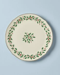 Lenox Holiday Round Serving Platter Home Serveware
