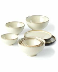 Lenox Luna Mini Dw Nesting 8Pc Set White Home Serveware