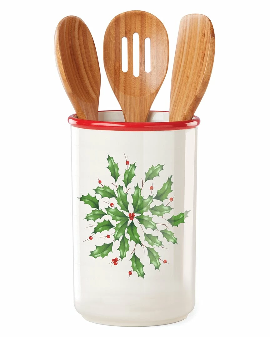 Lenox Holiday Utensil Holder Set Home Seasonal 3 Lenox Holiday Utensil Holder Set Home Seasonal