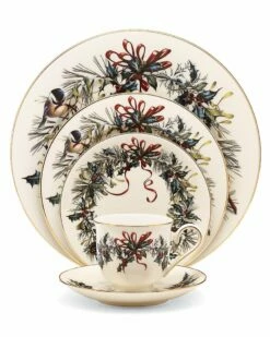 Lenox Winter Greetings 5pc Place Setting Home Dinnerware