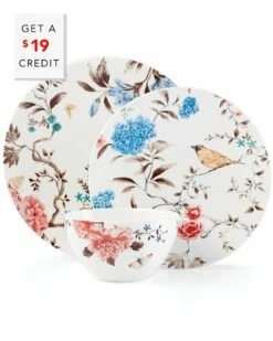 Lenox Sprig & Vine 12pc Dinnerware Set With $19 Credit Home