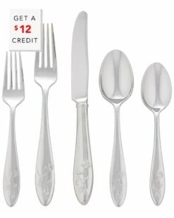 Lenox Butterfly Meadow 20Pc Flatware Set With $12 Credit Home Flatware & Cutlery