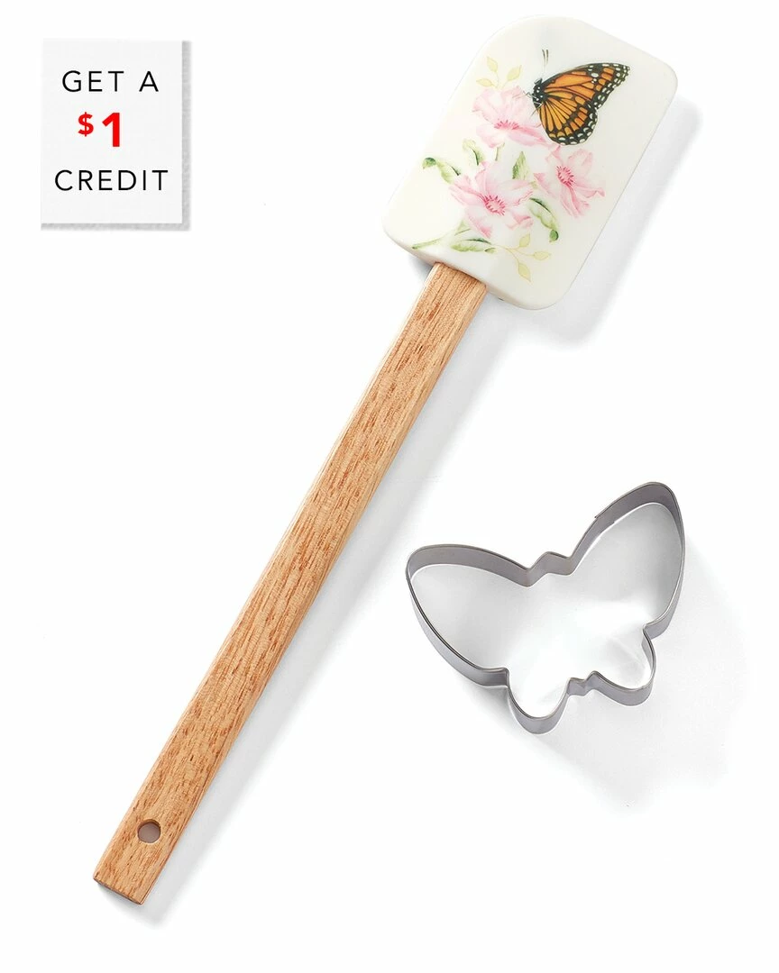 Lenox Butterfly Meadow 2Pc Spatula & Cookie Cutter Set With $1 Credit Home Kitchen Tools & Gadgets 2 Lenox Butterfly Meadow 2Pc Spatula & Cookie Cutter Set With $1 Credit Home Kitchen Tools & Gadgets