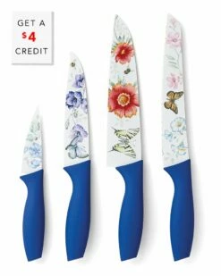 Lenox Butterfly Meadow 4Pc Knife Set With $4 Credit Home Flatware & Cutlery