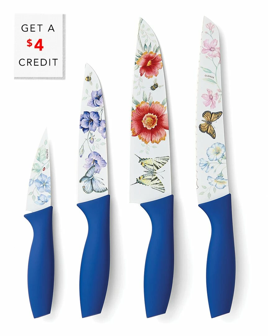 Lenox Butterfly Meadow 4Pc Knife Set With $4 Credit Home Flatware & Cutlery 3 Lenox Butterfly Meadow 4Pc Knife Set With $4 Credit Home Flatware & Cutlery