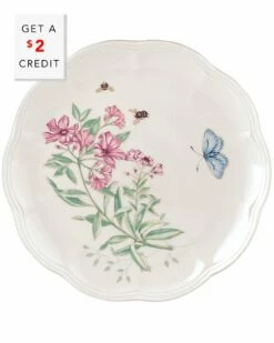 Lenox Butterfly Meadow Accent Plate With $2 Credit Home Dinnerware