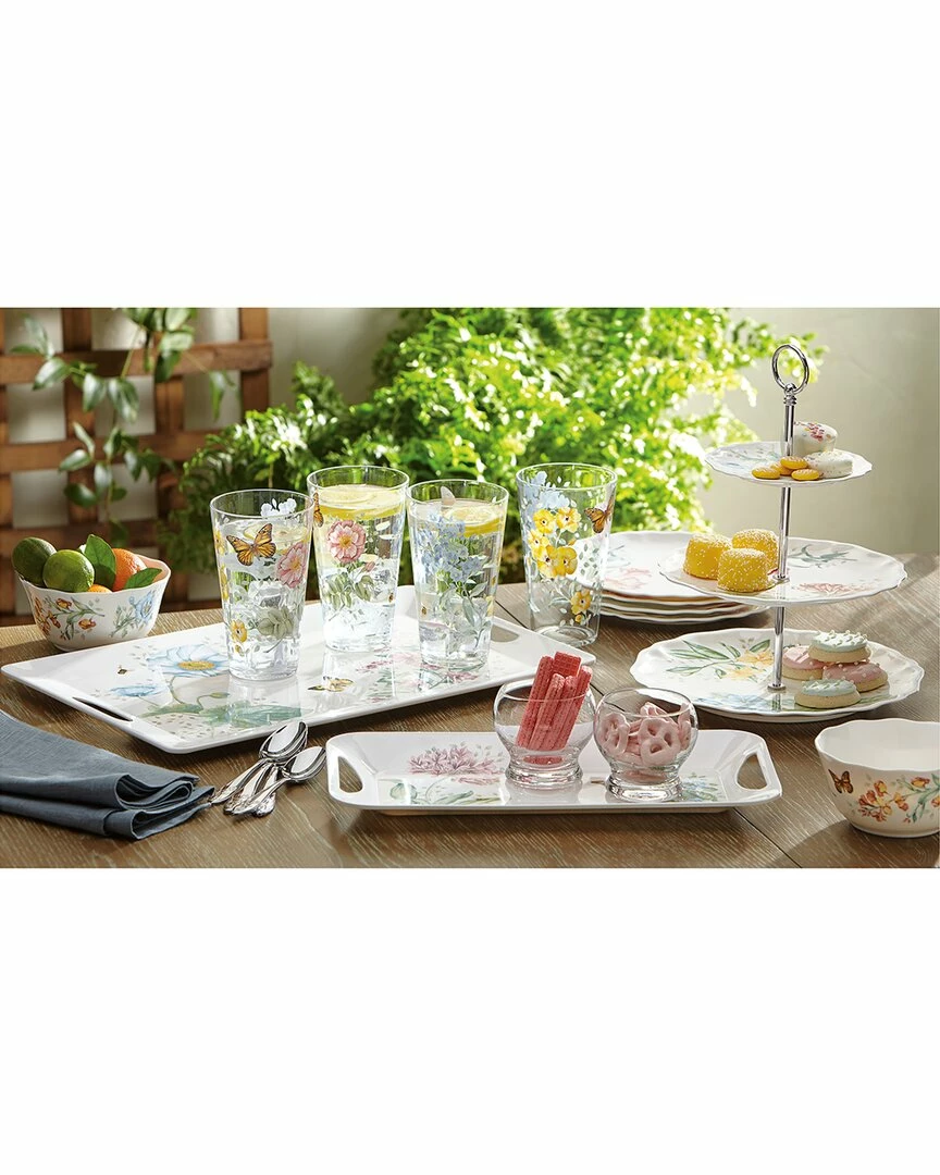 Lenox Butterfly Meadow Acrylic 4Pc Highball Glass Set With $4 Credit Home Drinkware 4 Lenox Butterfly Meadow Acrylic 4Pc Highball Glass Set With $4 Credit Home Drinkware - Image 2