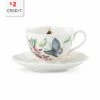 Lenox Butterfly Meadow Blue Cup And Saucer With $2 Credit Home Drinkware