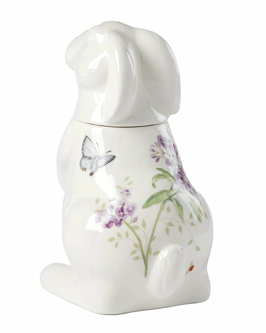 Lenox Butterfly Meadow Bunny Cookie Jar With $7 Credit Home Kitchen & Pantry Storage 4 Lenox Butterfly Meadow Bunny Cookie Jar With $7 Credit Home Kitchen & Pantry Storage - Image 2