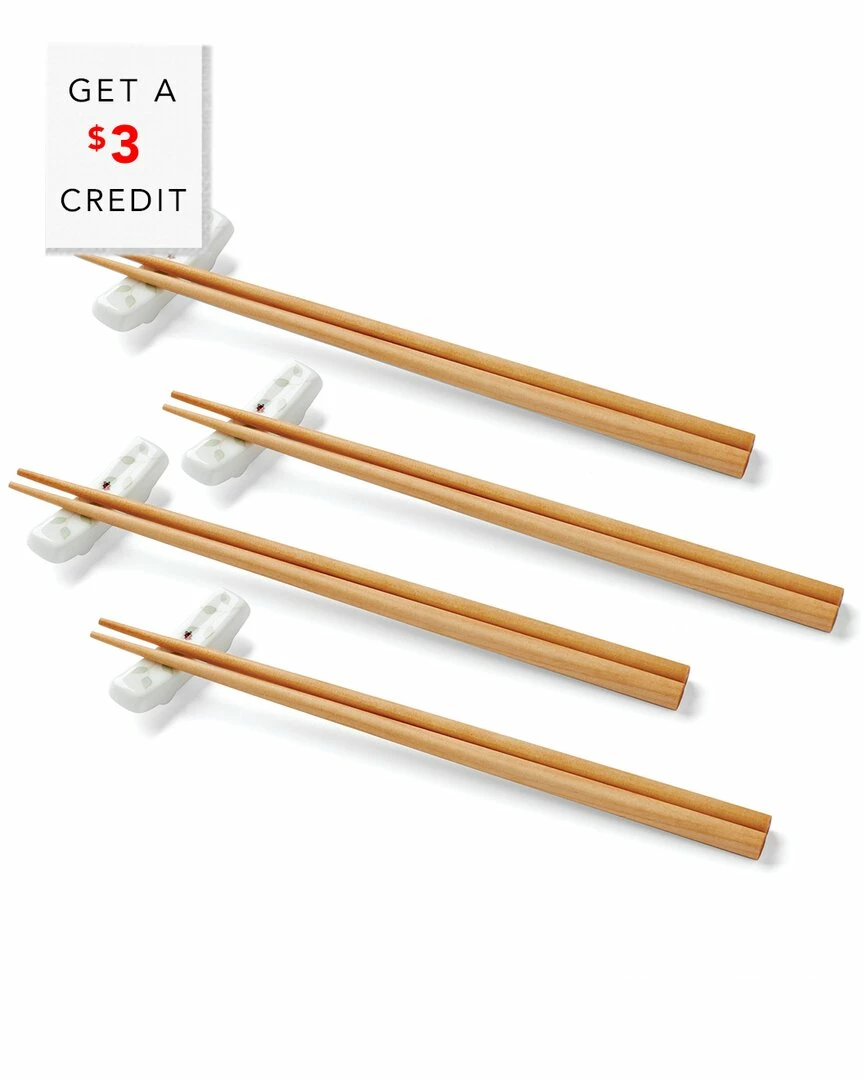 Lenox Butterfly Meadow Chopsticks & Stands With $3 Credit Home Flatware & Cutlery 3 Lenox Butterfly Meadow Chopsticks & Stands With $3 Credit Home Flatware & Cutlery