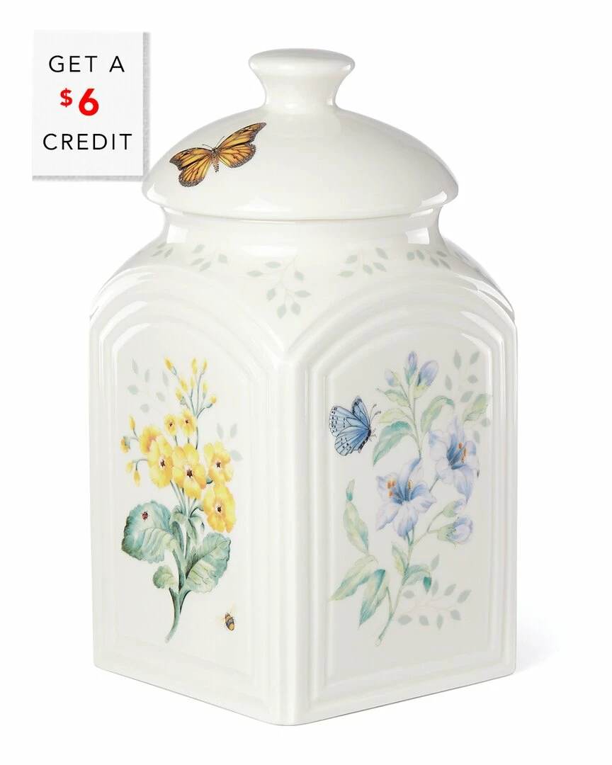 Lenox Butterfly Meadow Cookie Jar With $6 Credit Home Kitchen & Pantry Storage 3 Lenox Butterfly Meadow Cookie Jar With $6 Credit Home Kitchen & Pantry Storage