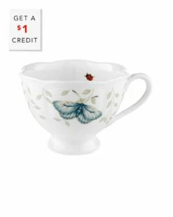 Lenox Butterfly Meadow Cup With $1 Credit Home Drinkware