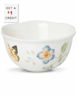 Lenox Butterfly Meadow Dessert Bowl With $1 Credit Home Dinnerware