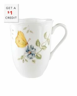 Lenox Butterfly Meadow Dragonfly Mug With $1 Credit Home Drinkware