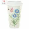 Lenox Butterfly Meadow Flutter Thermal Travel Mug With $2 Credit Home Drinkware -Lenox Sales 3050244607 RLLZ 1