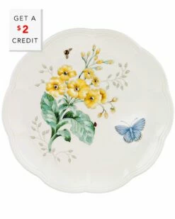 Lenox Butterfly Meadow Fritillary Accent Plate With $2 Credit Home Dinnerware