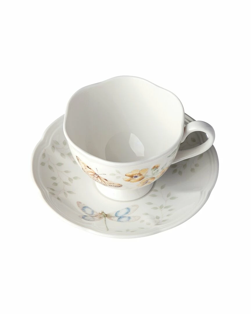 Lenox Butterfly Meadow Fritillary Cup And Saucer With $2 Credit Home Drinkware 4 Lenox Butterfly Meadow Fritillary Cup And Saucer With $2 Credit Home Drinkware - Image 2