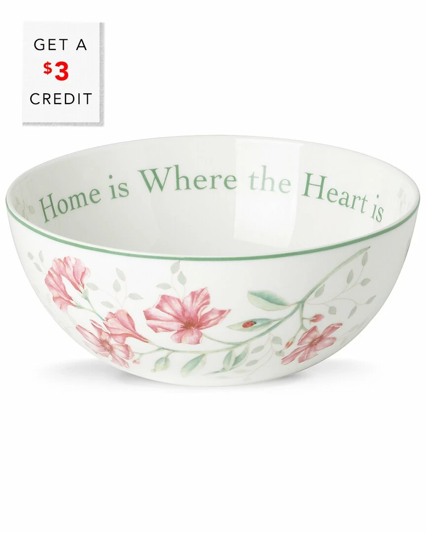 Lenox Butterfly Meadow Home Is Where The Heart Is Bowl With $3 Credit Dinnerware 3 Lenox Butterfly Meadow Home Is Where The Heart Is Bowl With $3 Credit Dinnerware