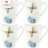 Lenox Butterfly Meadow Hydrangea 4Pc Mug Set With $5 Credit Home Drinkware -Lenox Sales 3050244615 RLLZ 1