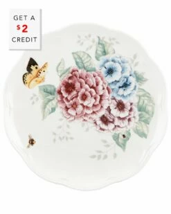 Lenox Butterfly Meadow Hydrangea Accent Plate With $2 Credit Home Dinnerware
