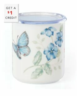 Lenox Butterfly Meadow Jar With $1 Credit Home Kitchen & Pantry Storage