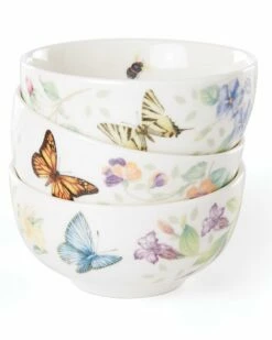Lenox Butterfly Meadow Kitchen 3Pc Mini Bowl Set With $2 Credit Home Dinnerware -Lenox Sales 3050244619 RLLZ 3