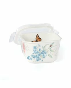 Lenox Butterfly Meadow Large Square Food Storage Container With $3 Credit Home Kitchen & Pantry Storage -Lenox Sales 3050244623 RLLZ 3