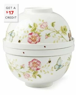 Lenox Butterfly Meadow Luna Nesting Dinnerware Set With $17 Credit Home