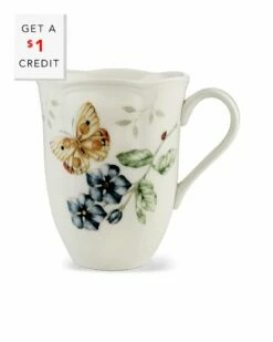 Lenox Butterfly Meadow Mug With $1 Credit Home Drinkware