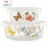 Lenox Butterfly Meadow Small Glass Food Storage Container With $1 Credit Home Kitchen & Pantry Storage -Lenox Sales 3050244646 RLLZ 1