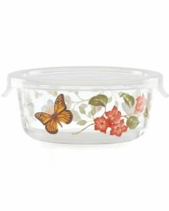 Lenox Butterfly Meadow Small Glass Food Storage Container With $1 Credit Home Kitchen & Pantry Storage 11 Lenox Butterfly Meadow Small Glass Food Storage Container With $1 Credit Home Kitchen & Pantry Storage -Lenox Sales 3050244646 RLLZ 4