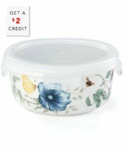 Lenox Butterfly Meadow Small Round Food Storage Container With $2 Credit Home Kitchen & Pantry Storage