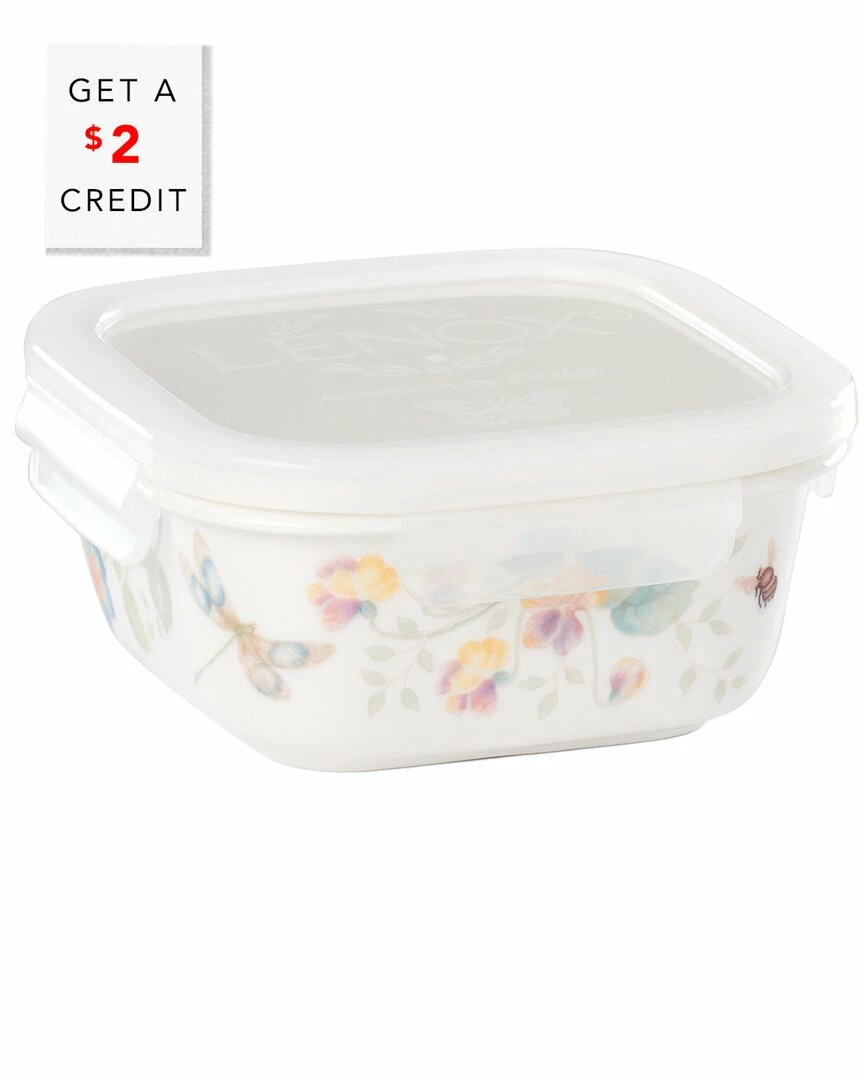 Lenox Butterfly Meadow Small Square Food Storage Container With $2 Credit Home Kitchen & Pantry Storage 3 Lenox Butterfly Meadow Small Square Food Storage Container With $2 Credit Home Kitchen & Pantry Storage