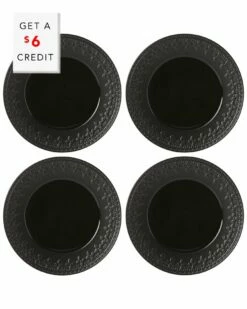 Lenox Chelse Muse Fleur 4Pc Accent Plate Set With $6 Credit Home Dinnerware