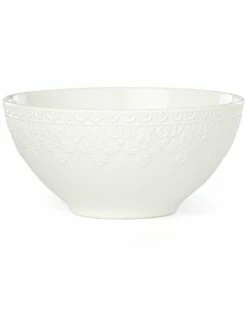 Lenox Chelse Muse Floral Matte White Bowl Home Dinnerware