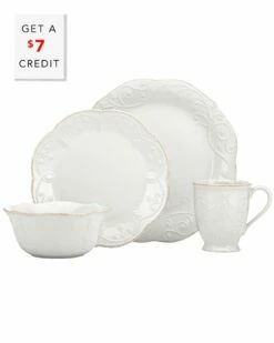 Lenox French Perle 4Pc Place Setting With $7 Credit Home Dinnerware