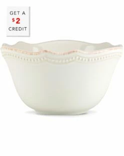 Lenox French Perle Bead White Fruit Bowl With $2 Credit Home Dinnerware