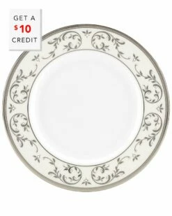 Lenox French Perle Bead White Oval Serving Platter With $10 Credit Home Serveware